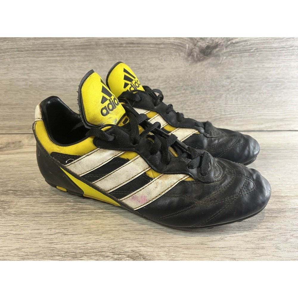 1999‎ ADIDAS Quantro FG Vintage Black Mens Soccer Cleats Football Size US 5.5